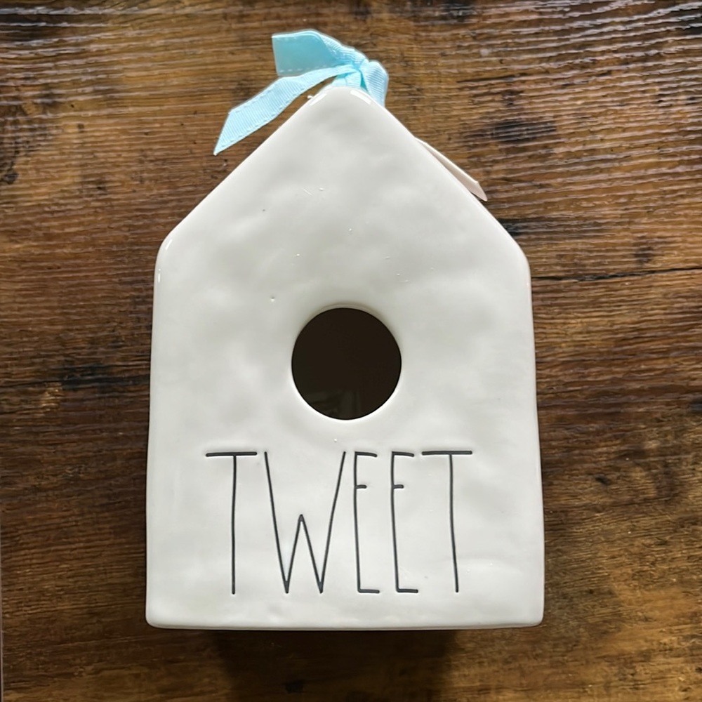 Rae Dunn birdhouse
